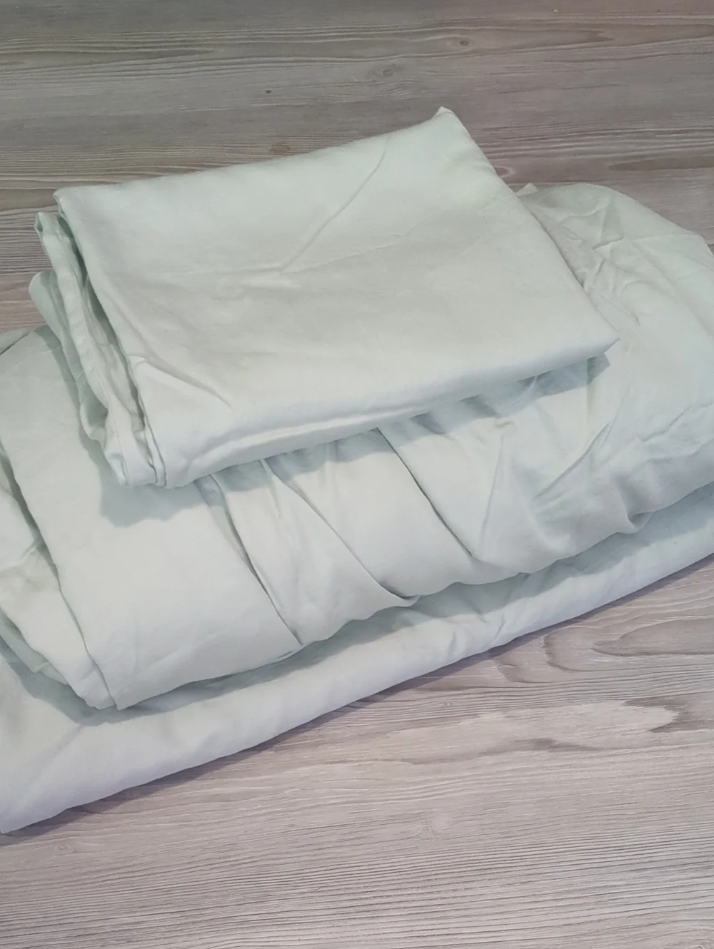 Organi Purely Organic Seafoam Green 3 Piece Sheet Set 100% Organic Cotton